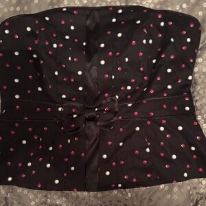 White House Black Market Black Polka Dot Camisole